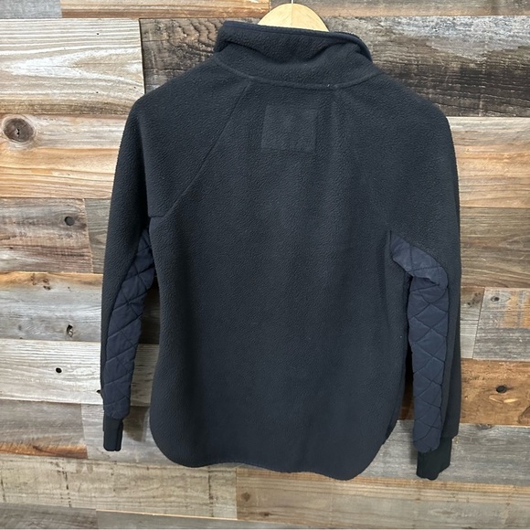 Abercrombie & Fitch Black Fleece Puffer Asymmetrical Pullover Snap-up Small - Picture 5 of 8